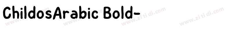 ChildosArabic Bold字体转换